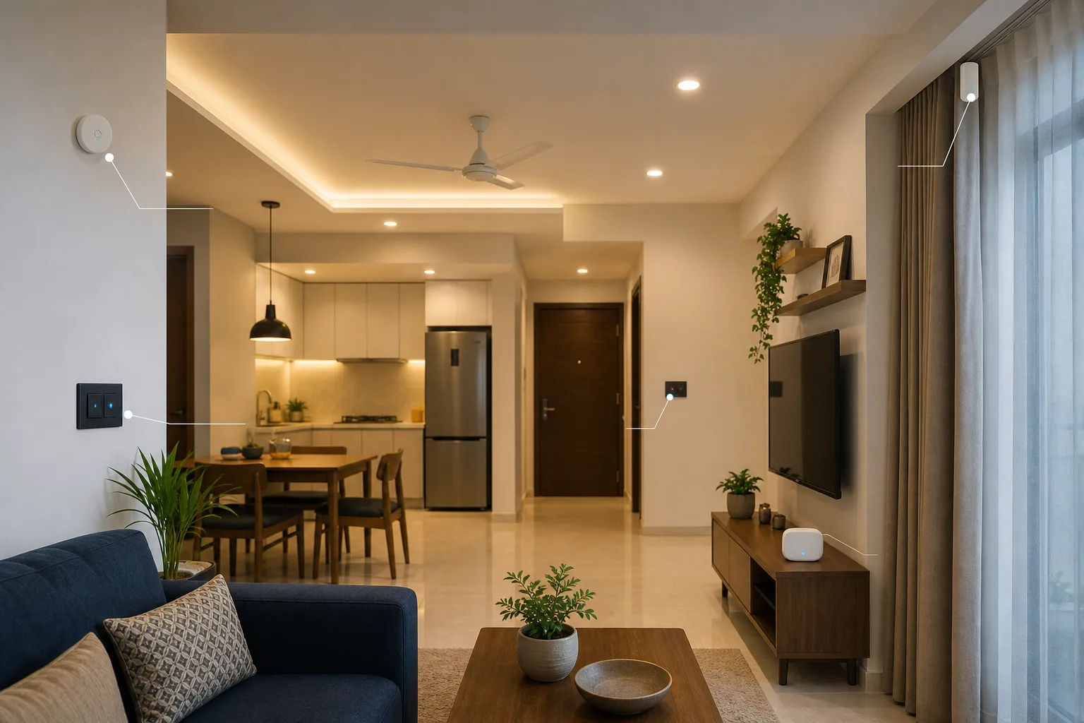 Installer and homeowner prioritising smart home rooms and devices on a project checklist